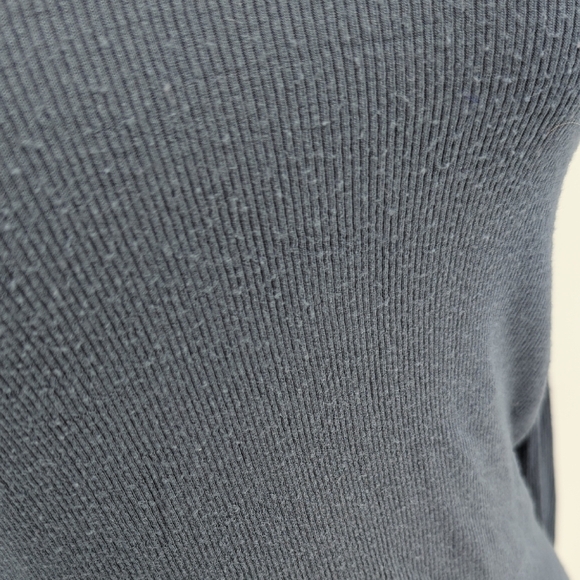 Gap Turtleneck Ribbed Knit Top Blue size XSmall preppy classic Business casual - Picture 5 of 5